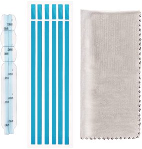 StarTech StarTech.com Sichtschutz Halterung, universelles Montagesatz fur Blickschutzfolie/Sichtschutzfolie mit Klebepads,Klebestreifen und Kleberahmen, Sichtschutz Ersatz Montage Set (MON-PRIVACY-SCREEN-K) - Befestigungsset fur Bildschirm-Blickschutzfilt 2