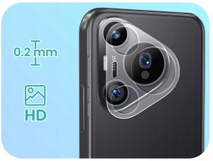 2-PAK Szkło Na Aparat Do Huawei Pura 70 Pro (Hartowane, Ochronne, 9H) 2