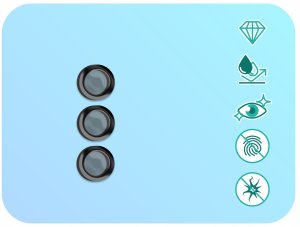 6x Szkło Na Aparat Do Samsung Galaxy A15 / A15 5G (Na Obiektywy, Czarne) 5