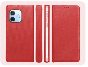 ETUI Z KLAPKĄ DO OPPO A5 4G / 5G CZERWONE ZAMYKANE MAGNETYCZNE KABURA CASE 5
