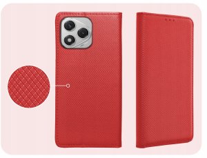 Hello Case ETUI Z KLAPKĄ DO HONOR 400 LITE CZERWONE ZAMYKANE MAGNETYCZNE KABURA CASE 4