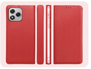 Hello Case ETUI Z KLAPKĄ DO HONOR 400 LITE CZERWONE ZAMYKANE MAGNETYCZNE KABURA CASE 5