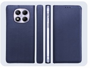 Hello Case ETUI Z KLAPKĄ DO XIAOMI REDMI NOTE 14 PRO 4G GRANATOWE ZAMYKANE MAGNETYCZNE 6