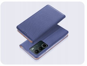 ETUI Z KLAPKĄ DO REALME C71 GRANATOWE ZAMYKANE MAGNETYCZNE OCHRONNE KABURA 2