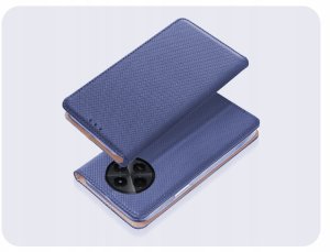 ETUI Z KLAPKĄ DO XIAOMI REDMI 14C 4G / 5G / REDMI A4 / POCO C75 GRANATOWE 2