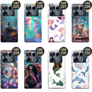 ETUI DO INFINIX NOTE 40 PRO 4G / 5G WZORY SYRENKI NIMFY MORSKIE PANNY CASE 4
