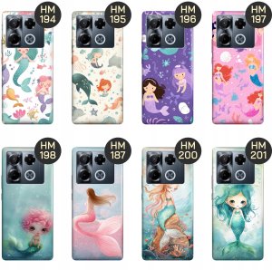 ETUI DO INFINIX NOTE 40 PRO 4G / 5G WZORY SYRENKI NIMFY MORSKIE PANNY CASE 6