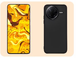 Hello Case Etui do Xiaomi Poco F7 Pro (Czarne, Matowe, Obudowa Slim, Silikon, Plecki) 4