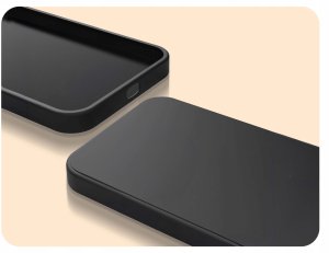 Hello Case Etui do Xiaomi Poco F7 Pro (Czarne, Matowe, Obudowa Slim, Silikon, Plecki) 9