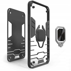 Hello Case ETUI PANCERNE DO XIAOMI REDMI 12 / 5G CZARNE OBUDOWA ARMOR HOLDER RING CASE 3