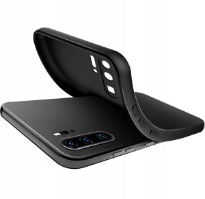 Etui Czarne Matowe Silikon Slim do Huawei P30 Pro 4