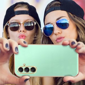 krainaGSM Etui do Samsung A17 5G SILIKONOWE ELEGANCKIE SLIM + Szkło 9H 5