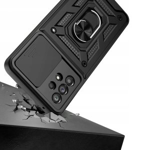 Etui do Samsung Galaxy A23 5G PANCERNE SLIDE RING CASE + SZKŁO 9H 6