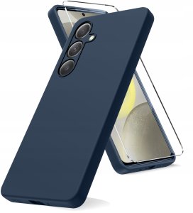 krainaGSM Etui do Samsung Galaxy S24 CASE MATT PLECKI MATOWE SOFT + SZKŁO 9H 2
