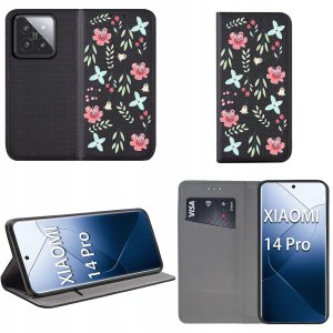 krainaGSM Etui do Xiaomi 14 Pro MAGNET WZORY CASE PORTFEL 2