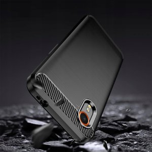 Etui do Samsung Galaxy Xcover 7 Pancerne Carbon CASE + Szkło 9H 3