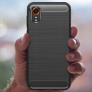 Etui do Samsung Galaxy Xcover 7 Pancerne Carbon CASE + Szkło 9H 6