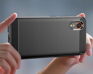 Etui do Samsung Galaxy Xcover 7 Pancerne Carbon CASE + Szkło 9H 7