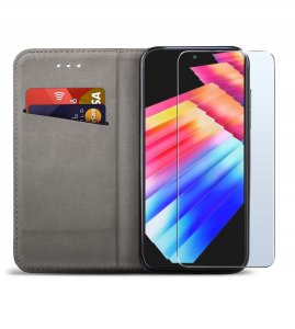 Etui do Infinix Hot 30i SMART MAGNET CASE + SZKŁO OCHRONNE 9H 2