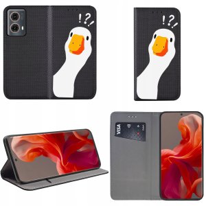 krainaGSM Etui do Motorola Moto G85 5G MAGNET WZORY CASE PORTFEL 2