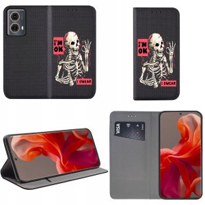 krainaGSM Etui do Motorola Moto G85 5G MAGNET WZORY CASE PORTFEL 2
