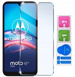 Etui z klapką do Motorola Moto E6 Plus Zamykane Czarne Futerał + Szkło 9H 10