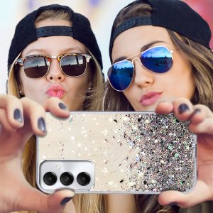 krainaGSM Etui do Samsung Galaxy M55 5G CASE BROKAT + SZKŁO OCHRONNE 9H 5
