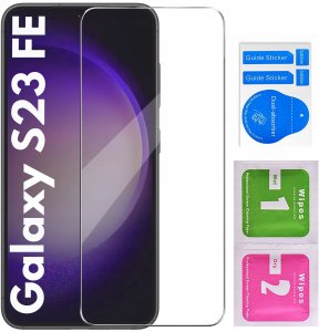 Etui do Samsung Galaxy S23 FE Skórzane PORTFEL SKIN CASE +Szkło OCHRONNE 9H 8