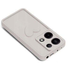 Etui do Xiaomi Redmi Note 13 Pro 4G silikonowe MATOWE serce + Szkło 9H 3
