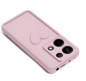 Etui do Xiaomi Redmi Note 13 Pro 4G silikonowe MATOWE serce + Szkło 9H 2