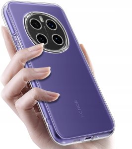 Etui do Honor Magic7 Pro WZMACNIANE SILIKONOWE PRZEZROCZYSTE 3