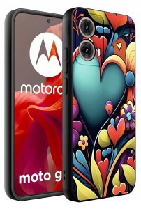 krainaGSM Etui do Motorola Moto G85 5G WZORY SILIKONOWE MATT CASE 2