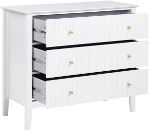 Komoda 3 szuflady ASSISI Biały 7