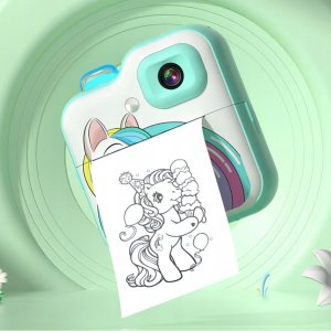 Aparat Natychmiastowy Cyfrowy Drukarka Termiczna Karta Pamięci Microsd 32Gb 5