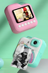 Aparat Natychmiastowy Cyfrowy Drukarka Termiczna Karta Pamięci Microsd 32Gb 6