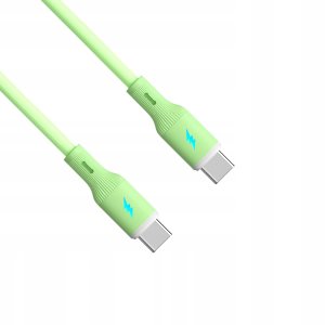 Kabel USB Akyga USB-C - USB-A 1 m Zielony (AK-USB-69) 2