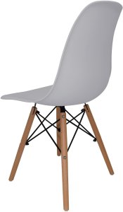 Szare krzesło skandynawskie stylowe do salonu kuchni i biura 13