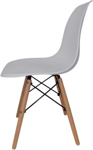 Szare krzesło skandynawskie stylowe do salonu kuchni i biura 14