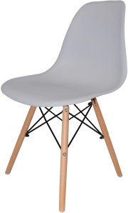 Szare krzesło skandynawskie stylowe do salonu kuchni i biura 6