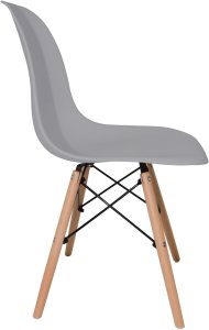 Szare krzesło skandynawskie stylowe do salonu kuchni i biura 7