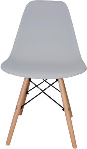 Szare krzesło skandynawskie stylowe do salonu kuchni i biura 8