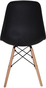 Czarne krzesło skandynawskie stylowe do salonu kuchni i biura 3