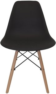 Czarne krzesło skandynawskie stylowe do salonu kuchni i biura 6
