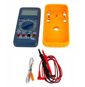 Dokładny Multimetr Cyfrowy Elektryczny Miernik Prądu Tester + Termosonda My64 7