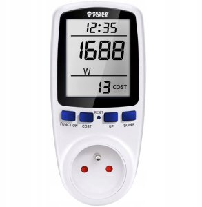 Miernik Zużycia Energii Watomierz Jk-Pm03 Zielone Guziki 9
