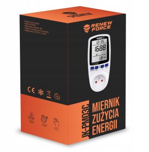 Miernik Zużycia Energii Watomierz Jk-Pm03 Zielone Guziki 10