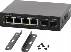 SFG64WP-BT PULSAR Switch PoE 6-portowy Gigabit Ethernet 2x SFP 4x PoE++ 2