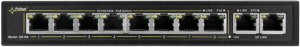 SG108-90W PULSAR Switch PoE 10-portowy Gigabit, 8x PoE 4