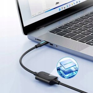 Kabel USB Vention USB-C - USB-B 2 m Czarny (CQUBH) 4