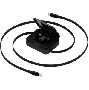 Kabel USB Energea USB-A - USB-C + microUSB + Lightning 1 m Czarny 3